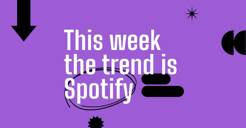 This week the trend is Spotify (books)